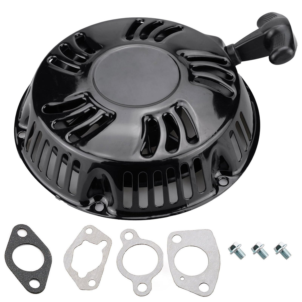 JJing Predator 420cc recoil starter assembly with pull cord and pulley for quick starts