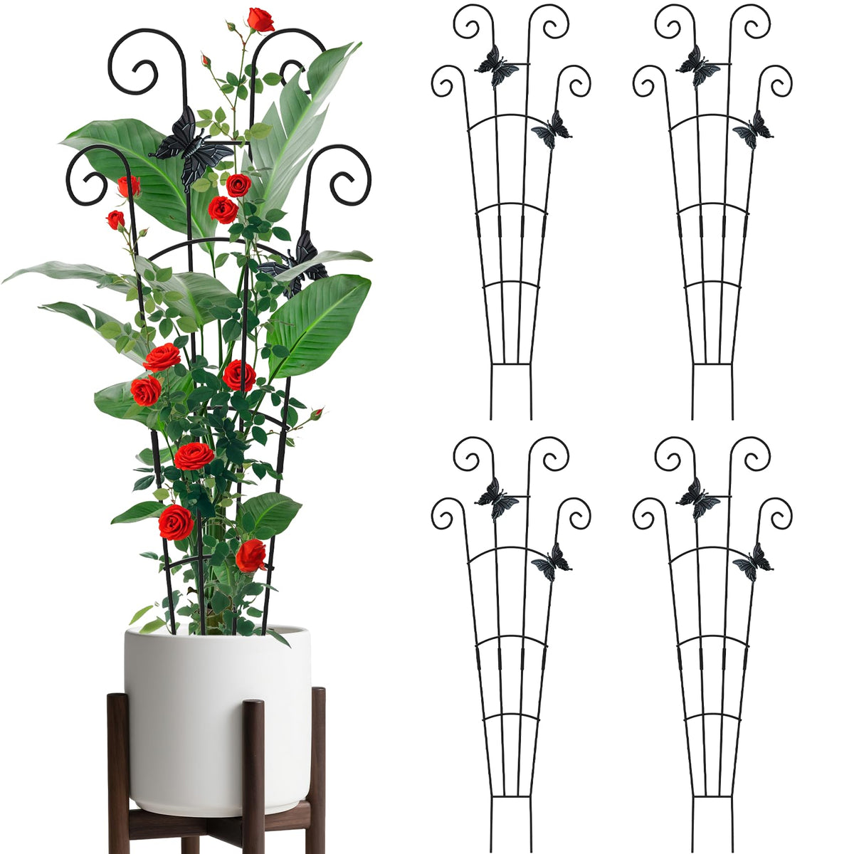 JJSHUANL 30-inch trellis for climbing plants indoors supports vertical growth