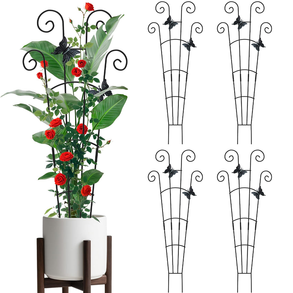 JJSHUANL 30-inch trellis for climbing plants indoors supports vertical growth