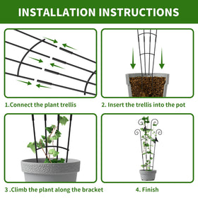 JJSHUANL tool-free setup for quick garden organization