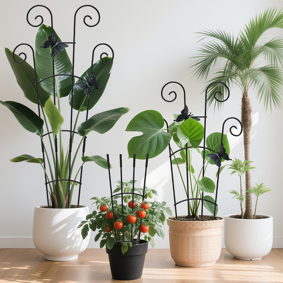JJSHUANL expandable trellis from 15 to 30 inches for compact to tall plants