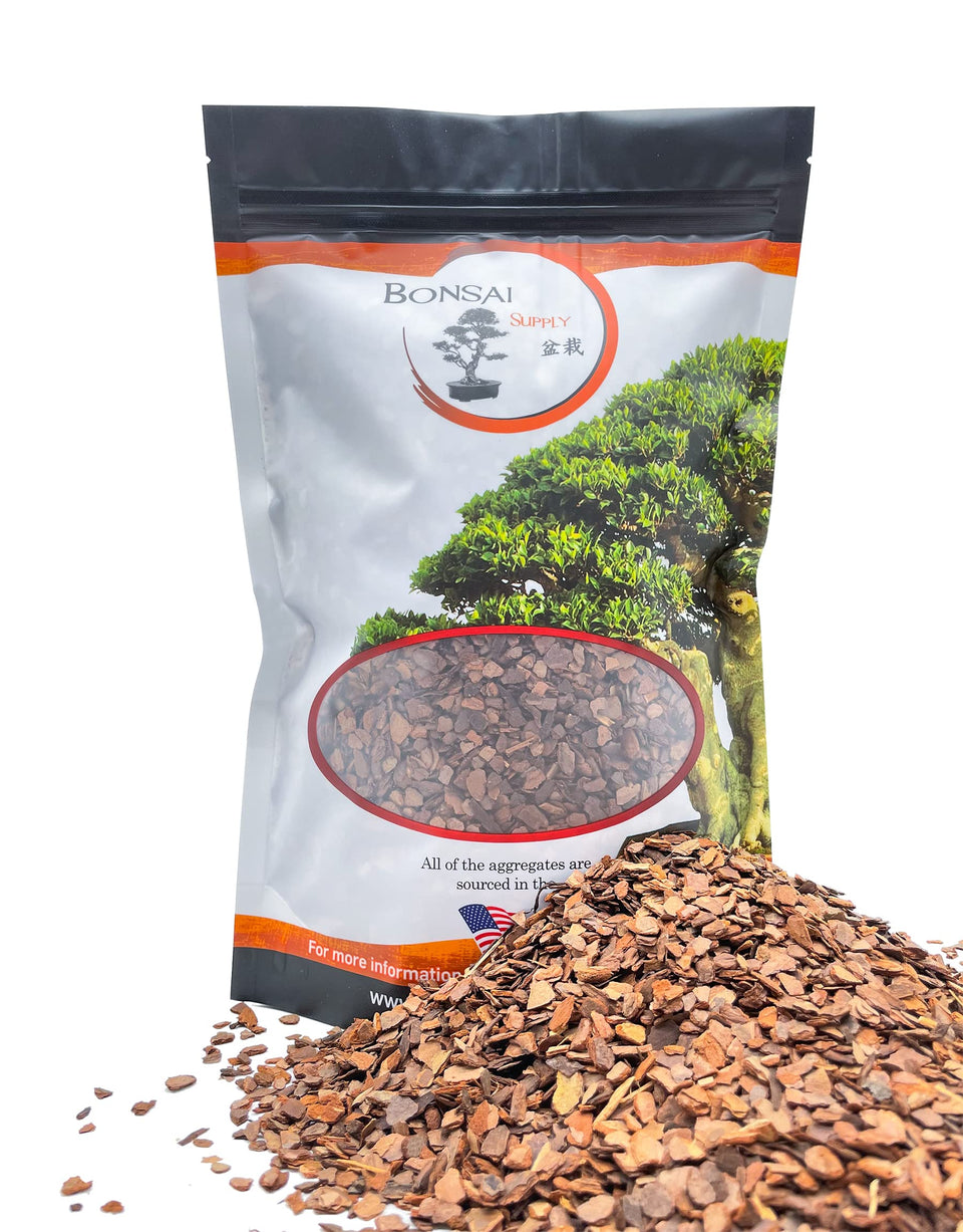 JK Global Imports Pine Bark Nugget Fines ideal for bonsai soil aeration and moisture control.