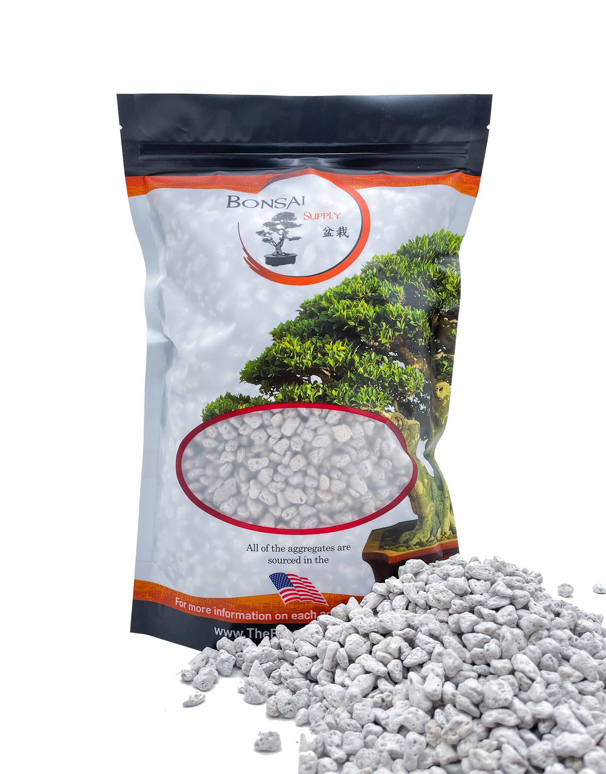 JK Global Imports pumice 2qt bag; ideal soil amendment for drainage.