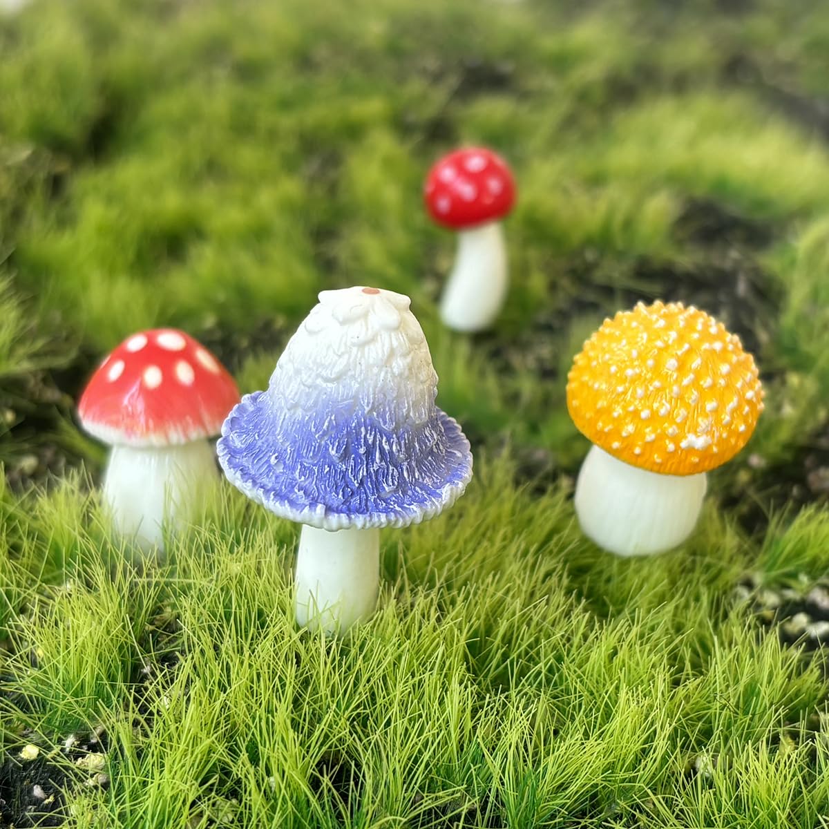 JKanruh mini garden terrarium mushrooms brighten small spaces with playful detail