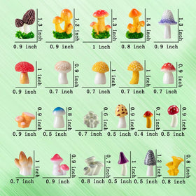 JKanruh resin mushrooms detailed caps closeup for vibrant DIY garden accents