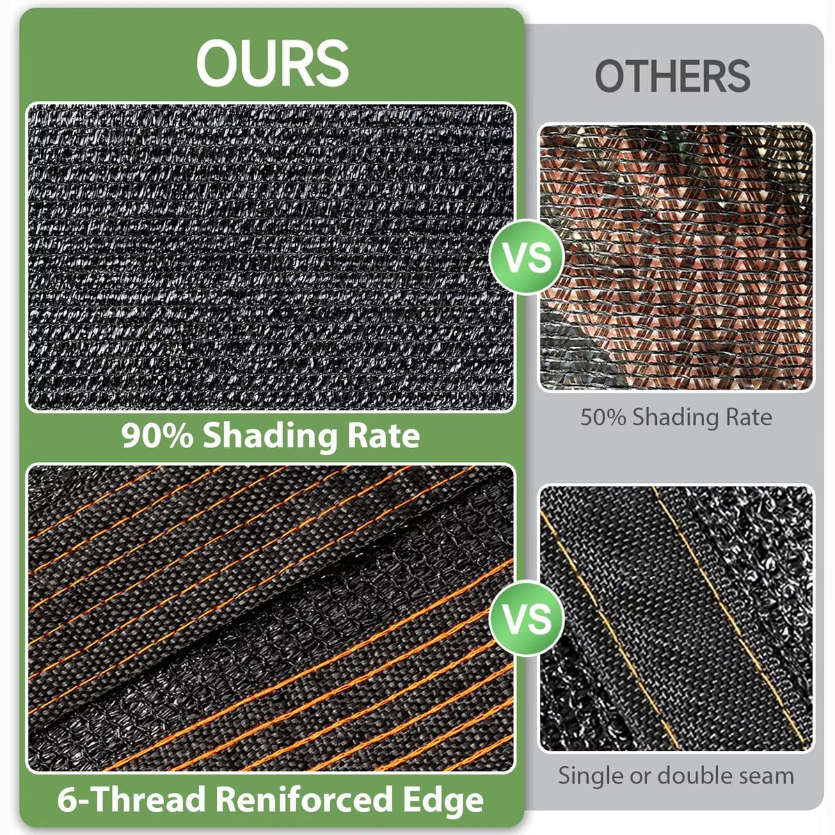 JKNVDVLC fade-resistant shade cloth withstands outdoor weather.