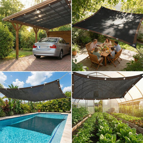 JKNVDVLC greenhouse shade netting lowers heat while allowing light.