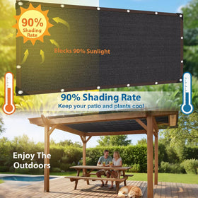 JKNVDVLC pergola shade creates a private, cooler outdoor space.
