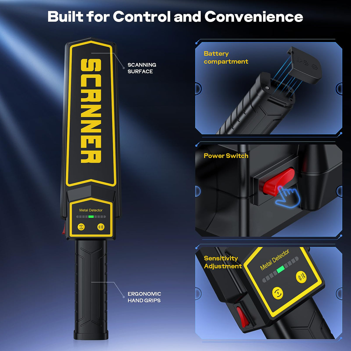 JKUSS portable, lightweight detector for indoor and outdoor use.