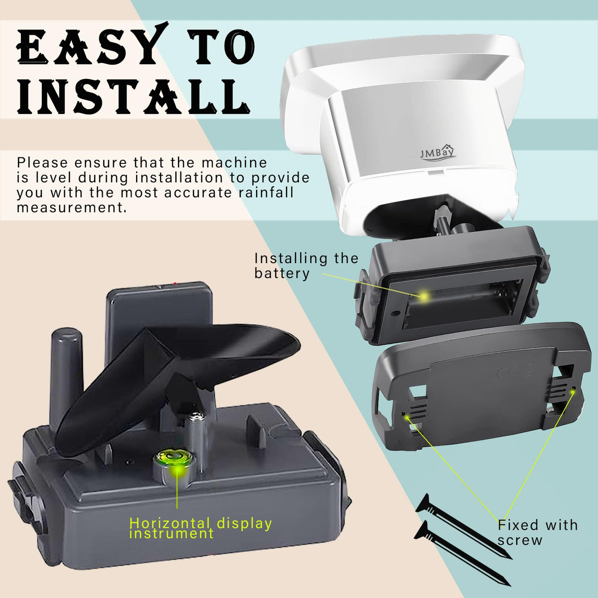JMBay alarm and time features help you plan irrigation or travel.