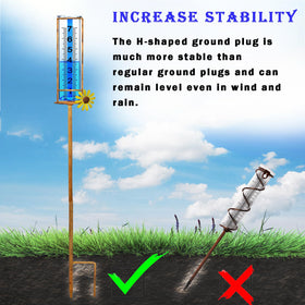 JMBay detachable tube for quick emptying and cleaning after rainfall.