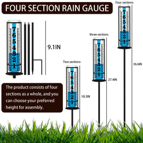 JMBay rain gauge outdoor cast-iron frame providing durable support.