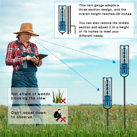 JMBay rain gauge metal frame supports long outdoor use.