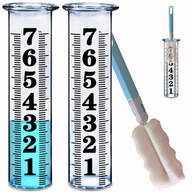JMBay 7-inch rain gauge replacement tube with clear markings for easy readings