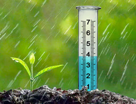 JMBay rain gauge tube lip design for secure outdoor fitting.