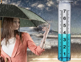 JMBay 7-inch tube ideal for yard rainfall tracking.