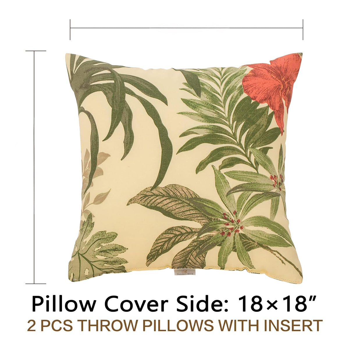 JMGBird weather pillow inserts included, 2-pack for full cushions.