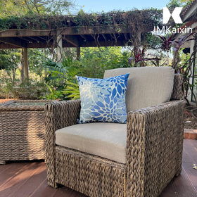 JMKaixin 18x18 square cushions fit sofas, chairs, and sun loungers indoors and out.