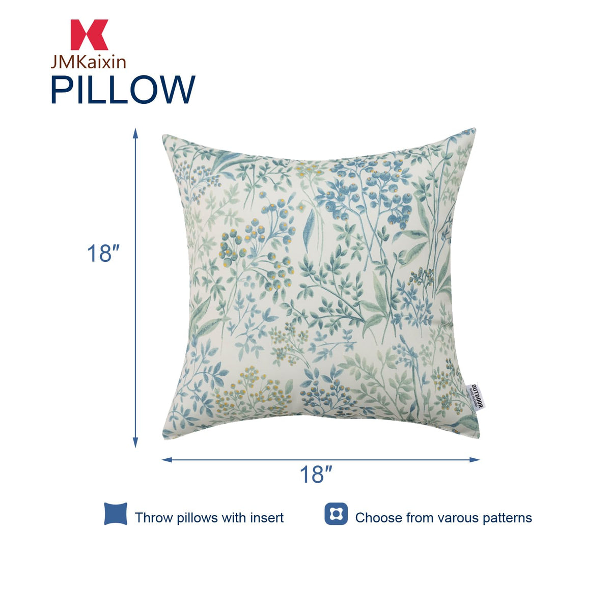 JMKaixin decorative pillow cleaned with damp cloth for easy care
