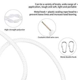 Jmlwlzx 20m rope length ready for versatile rigging and repairs.