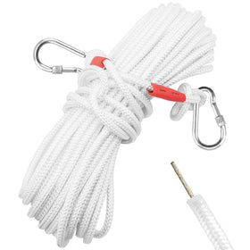 Jmlwlzx heavy-duty flag pole rope with steel core for durable flag raising.