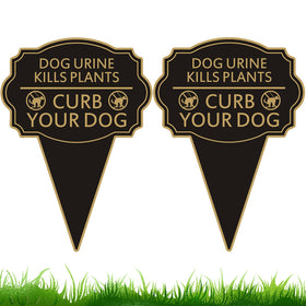 JMXINHANG double-sided yard sign front view shows clear, highly visible messaging for pet owners.