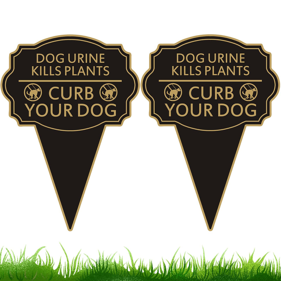 JMXINHANG double-sided yard sign front view shows clear, highly visible messaging for pet owners.