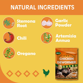 Jmxu's natural ingredients with garlic aid poultry health