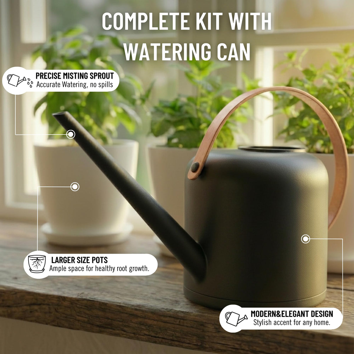 JNGROW toolkit provides essential herb care tools for easy setup.