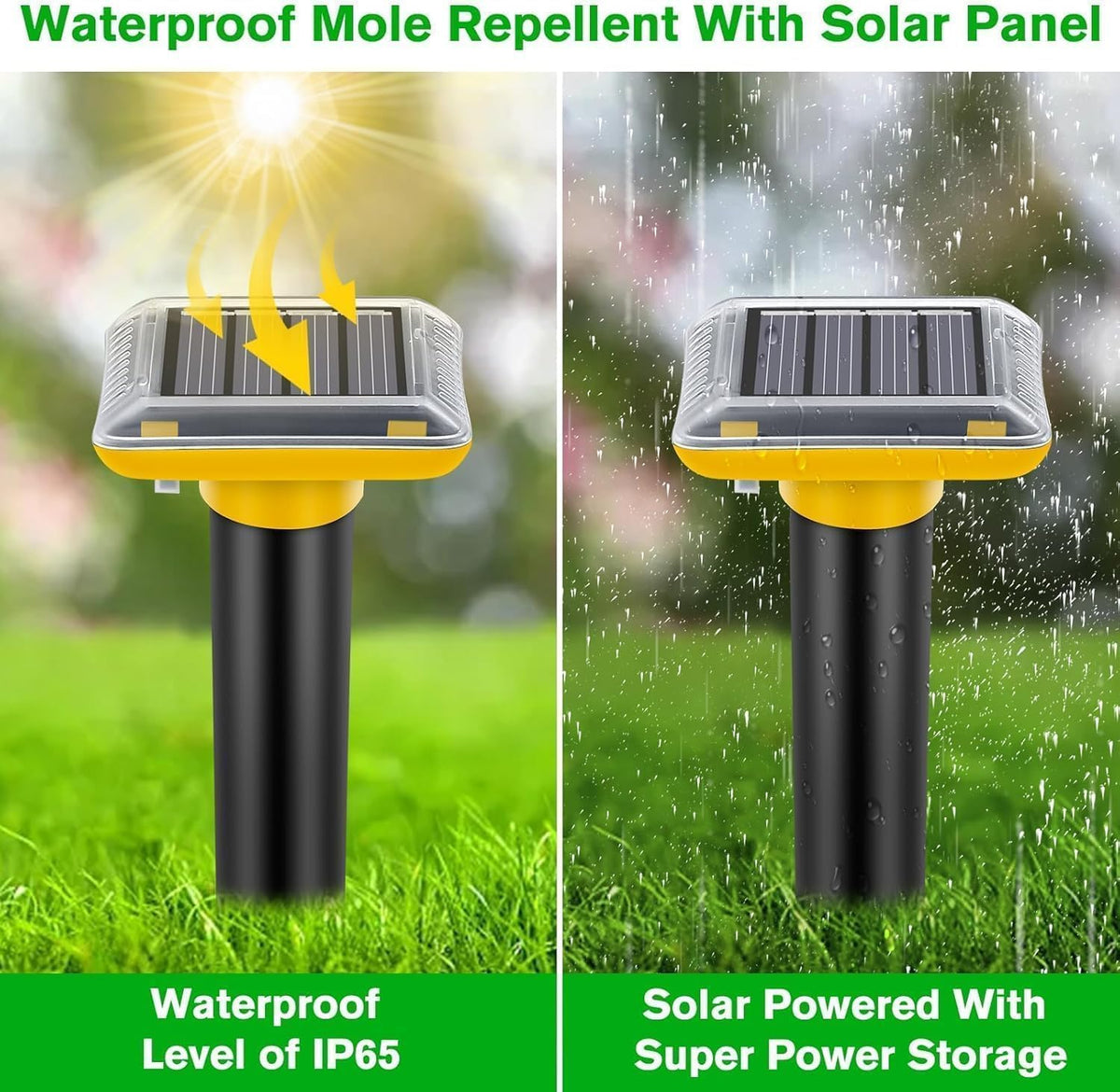 JNKNT lawn and garden pest control device shown for outdoor use.