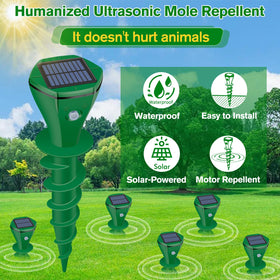 JNKNT ultrasonic repeller emitting signals to deter gophers safely