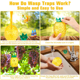 18-inch nylon cord lets you hang the trap anywhere.