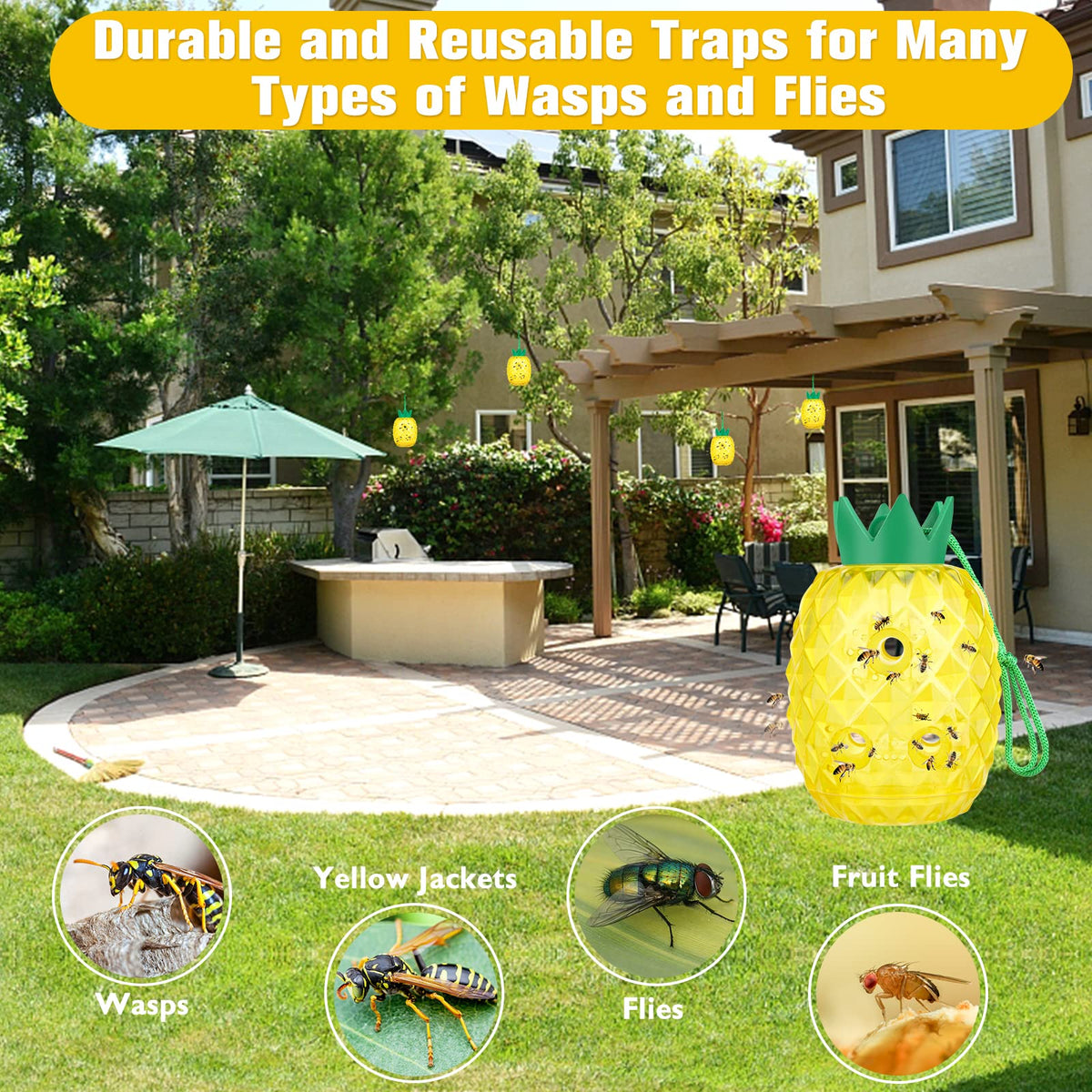 Ideal for gardens, patios, orchards, and campsites.