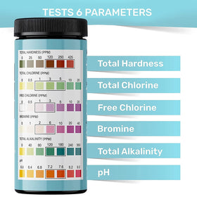 Dip the test strip into water for fast readings.