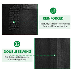 JNYONG nonwoven grow bag close-up highlights durable, breathable fabric for repeated seasonal use