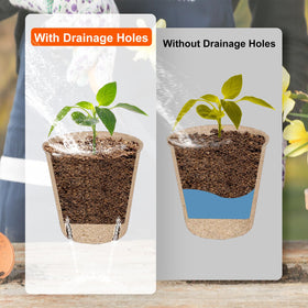 JNYONG seedling pots with 50 plant labels for seed tracking.
