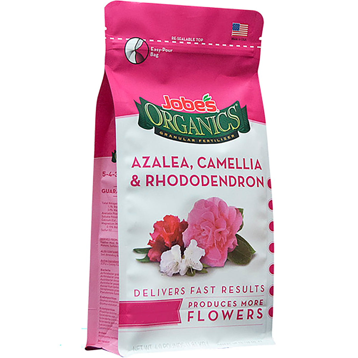 Jobe's Organics azalea granular fertilizer grains nourish acid-loving shrubs