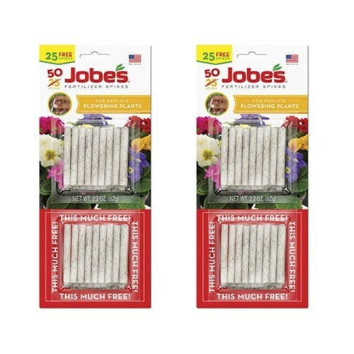 Jobe's Organics flowering plants spikes deliver slow-release nutrients to roots for flourishing blooms