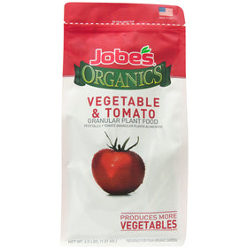 Jobe's Organics granular fertilizer 4lb bag for vegetable garden nourishment
