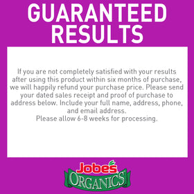 Jobes Organics OMRI-listed label for organic gardening lime