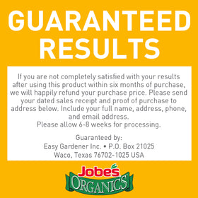 Jobe's Organics resealable six-pack pouch minimizes waste.