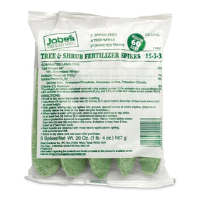 Jobe's Organics Slow Release Spikes positioned at the dripline deliver steady nutrients to active roots.