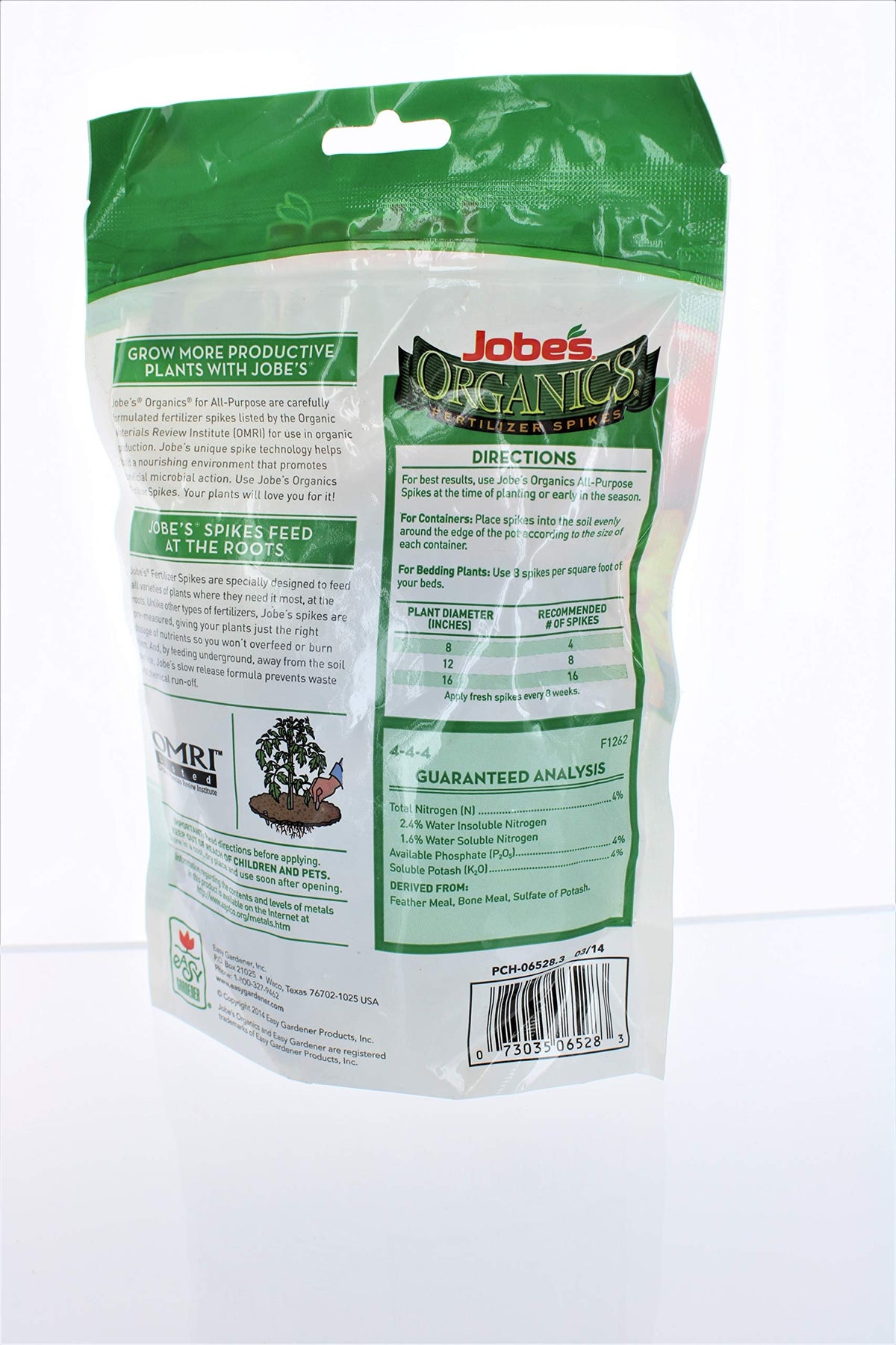 No mess, resealable packaging keeps spikes secure and ready