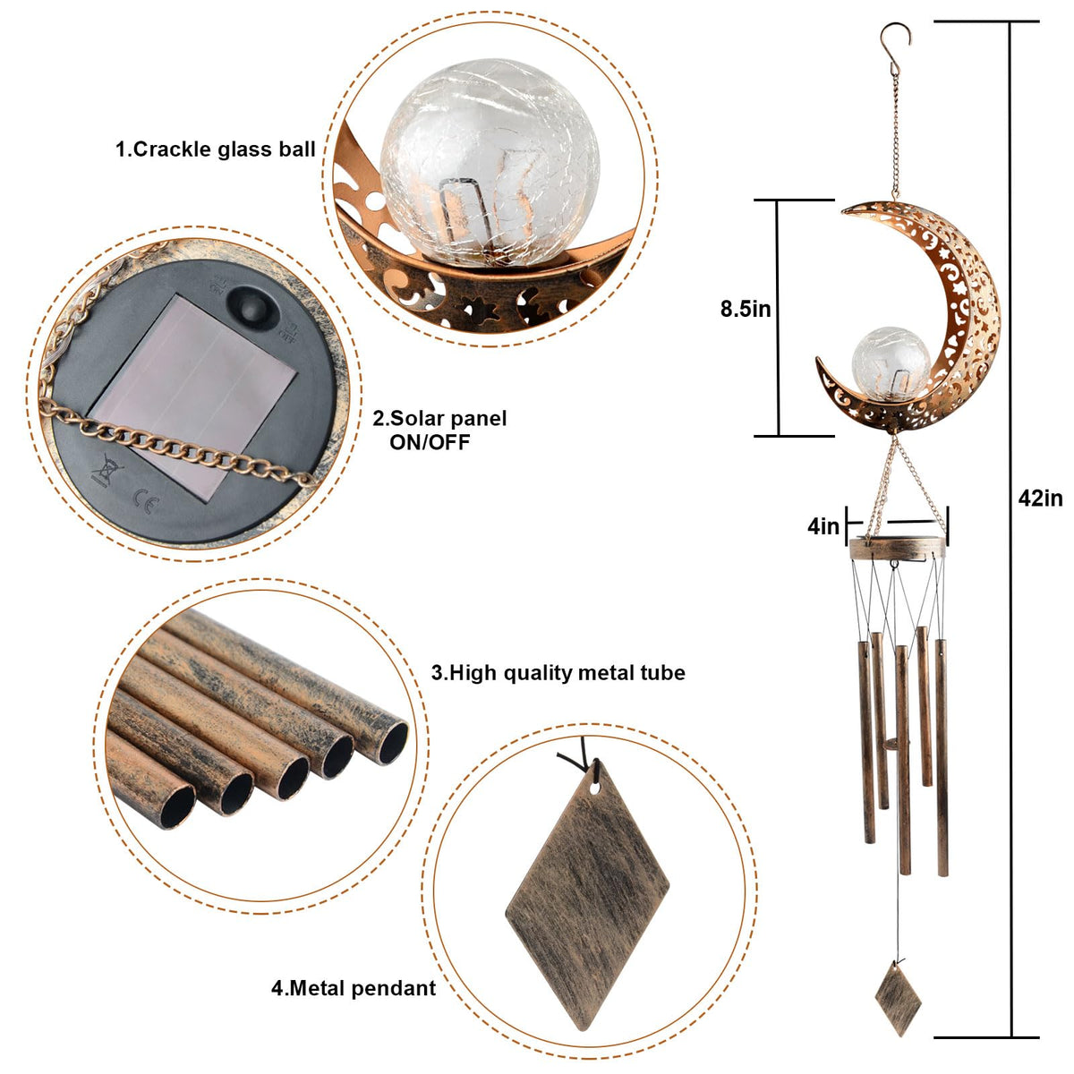 JOBOSI durable stainless steel and brass outdoor decor