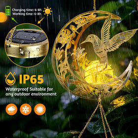 JOBOSI stainless steel and brass wind chime withstands weather for lasting outdoor decor.