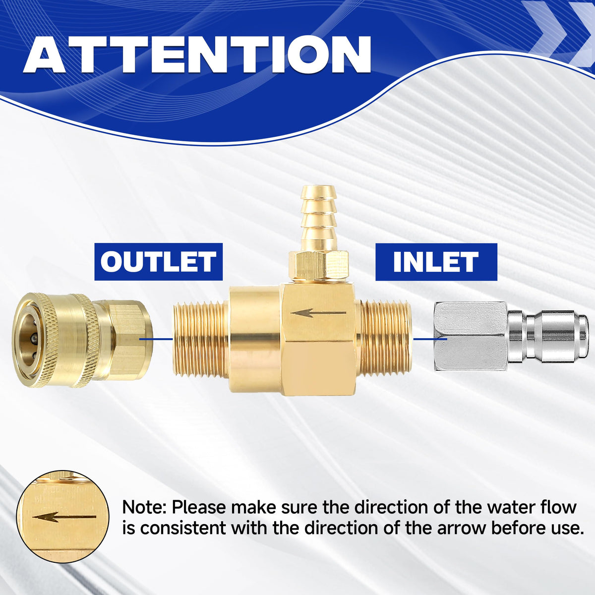 JOEJET downstream injector supports up to 3200 PSI at 3-5 GPM