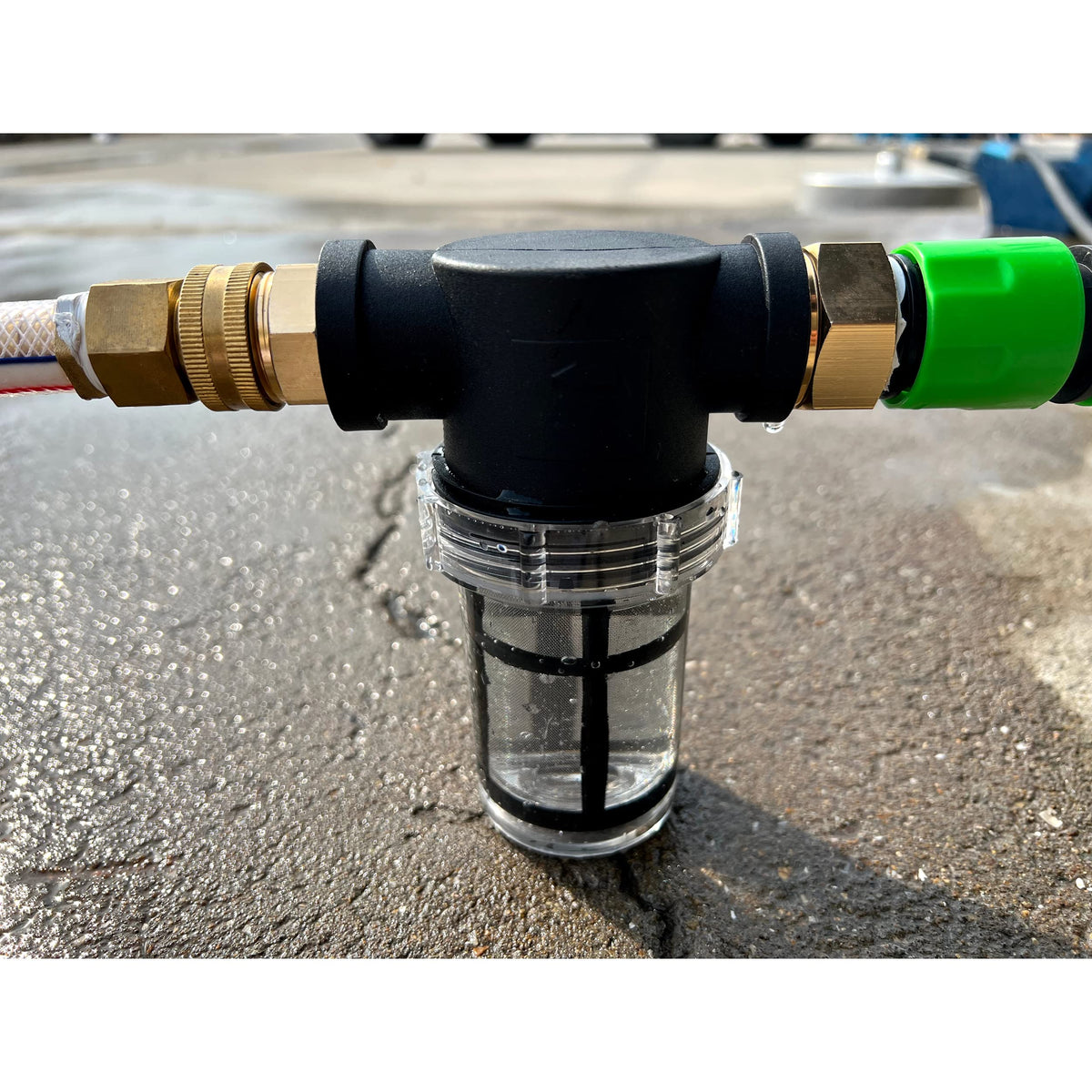 JOEJET installation setup demonstrates easy 3/4 inch GHT connections