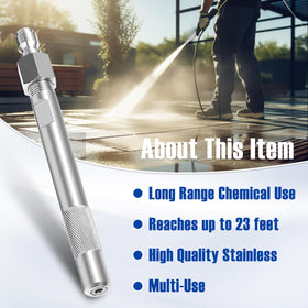 JOEJET 1/4 inch quick-connect enables fast, tool-free attachment
