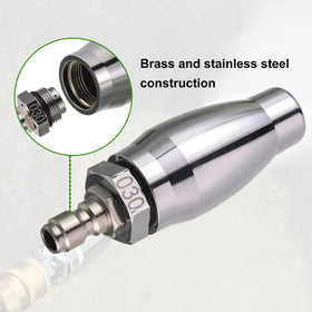 JOEJET turbo nozzle 0-degree tip for concentrated cleaning.