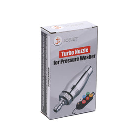 JOEJET turbo nozzle cleaning driveways and walls efficiently.